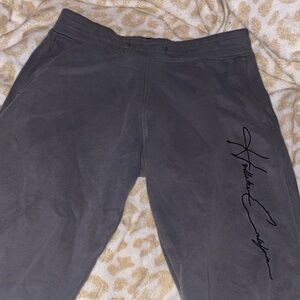 Hollister Charcoal Sweatpants with Black Script